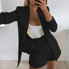 Women Casual Blazer and Shorts Set