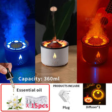 Diffuser Humidifier with Smoke Ring Night Lamp