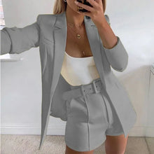 Women Casual Blazer and Shorts Set