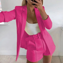 Women Casual Blazer and Shorts Set