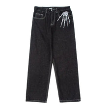 Retro Skull Hand Bone Pants