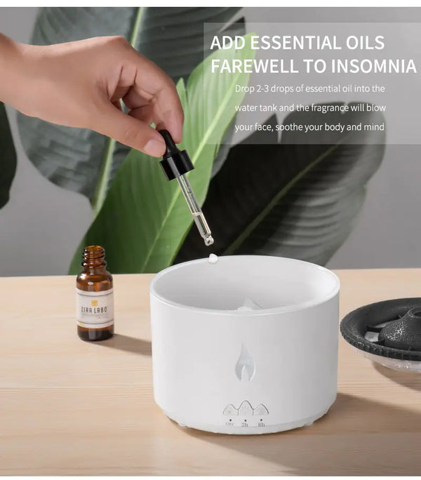 Diffuser Humidifier with Smoke Ring Night Lamp