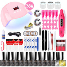 Poly nail Gel Kit With 54W UV Lamp