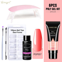 Poly nail Gel Kit With 54W UV Lamp